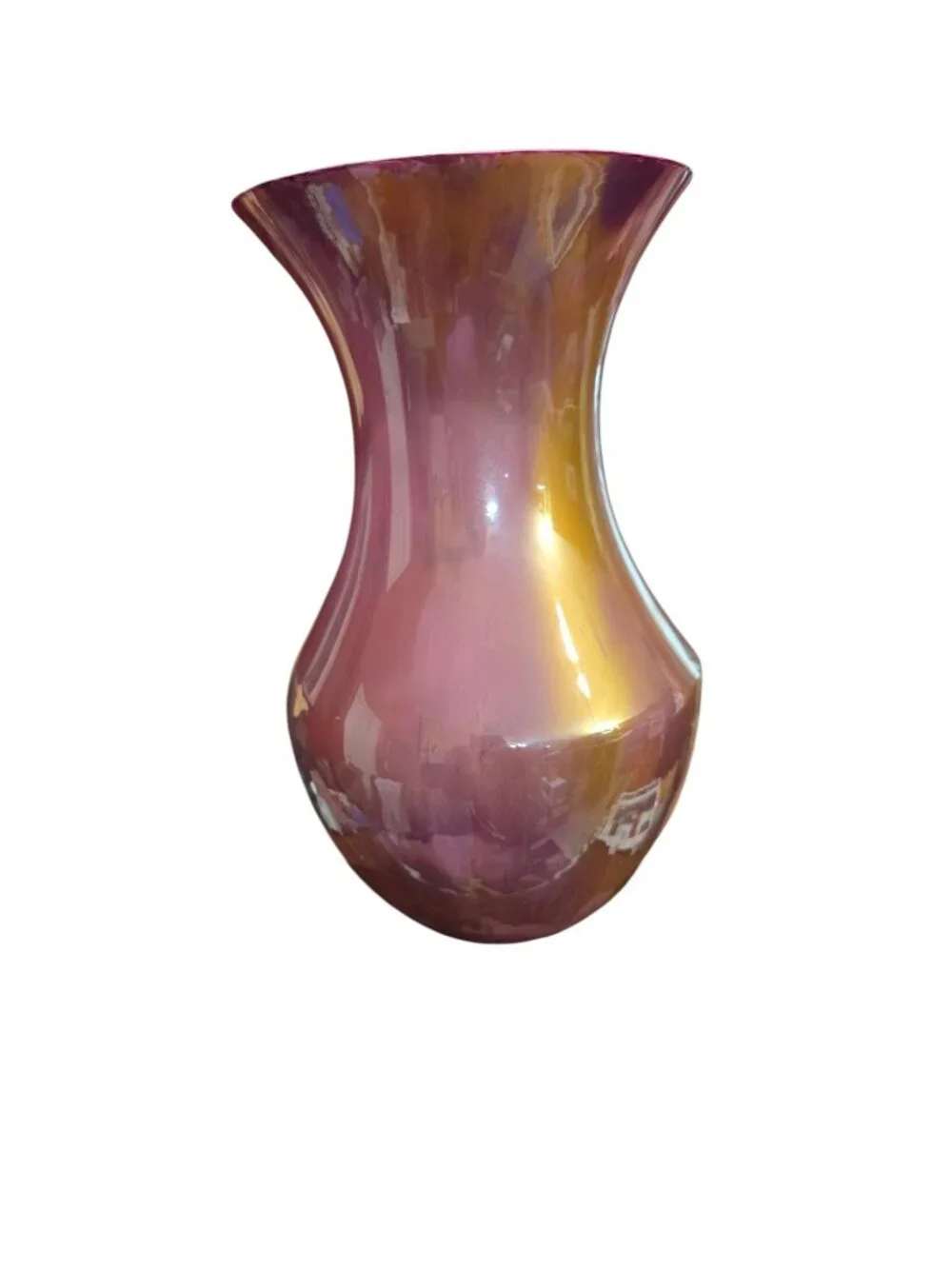Fluid Art Acrylic Pour Hand-Painted Glass Vase, Modern Decor, OOAK,  Dry Flowers